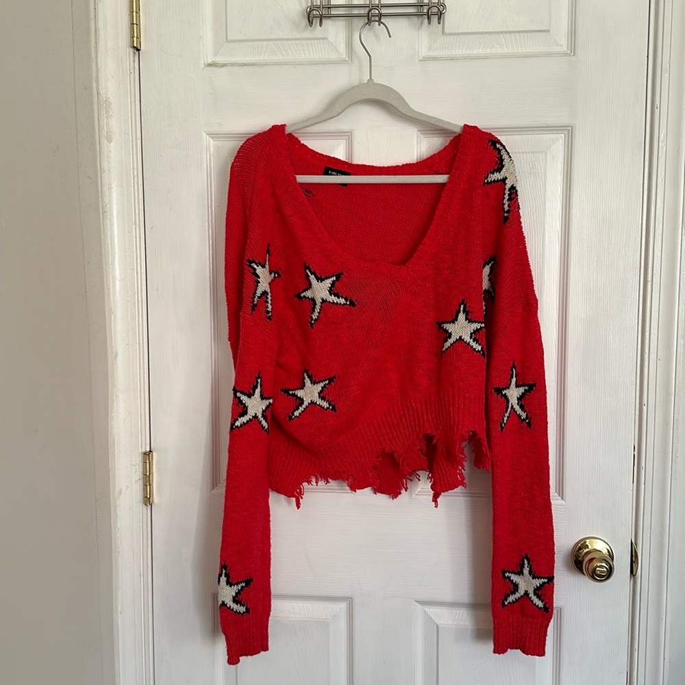 Blank Paige Star Oversized Sweater